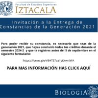 CONSTANCIAS GENERACIÓN 2021